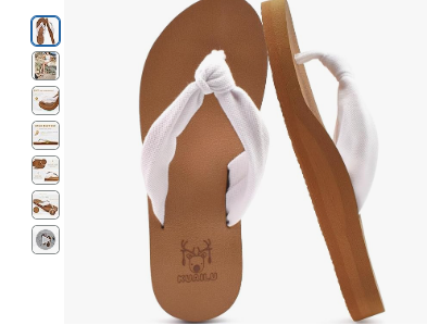 KuaiLu Flip Flops for Women with Arch Support Yoga Mat Comfortable Summer Beach Walking Thong Cushion Sandals Slip On Indoor Outdoor