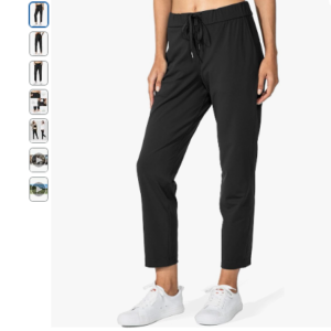 G Gradual Women's Pants with Deep Pockets 7/8 Stretch Ankle Sweatpants for Golf, Athletic, Lounge, Travel, Work