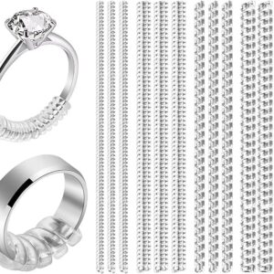 12 Pack Ring Sizers Invisible Ring Sizer Adjuster for Loose Rings Ring Guard and Spacer for Men and Women Jewelry Size Adapter Reducer Resizer