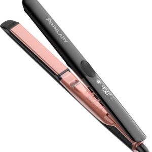 Hair Straightener, 1 Inch Flat Iron Straightener and Curler 2 in 1